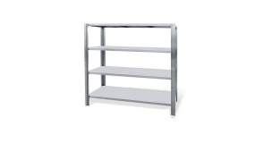 组装四层可调平板货架